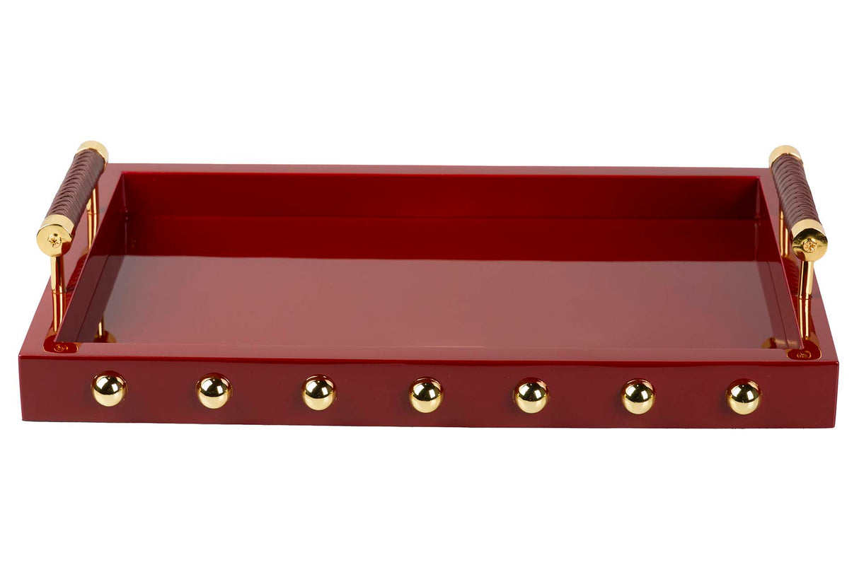 Vassoio in acciaio inossidabile MDF. Garnet 45x9x33 cm