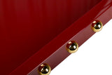 Vassoio in acciaio inossidabile MDF. Garnet 45x9x33 cm