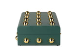 MDF Box Zinc Green Tachuelas 24x16x8 cm