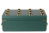 MDF Box Zinc Tachuela Green 32x22x12 cm