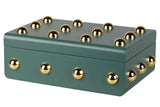 MDF Box Zinc Tachuela Green 32x22x12 cm