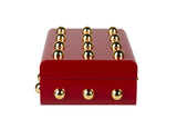 MDF Box Zinc Tachuelas Garnet 24x16x8 cm