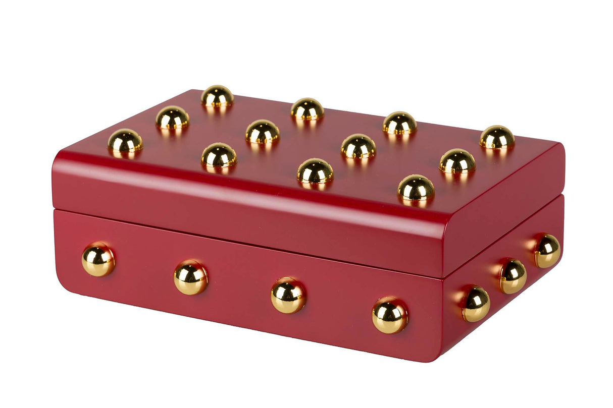 MDF Box Zinc tachuelas Garnet 24x16x8 cm