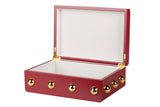 MDF Box Zinc Tachuela Garnet 32x22x12 cm