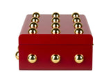 MDF Box Zinc Tachuela Garnet 32x22x12 cm