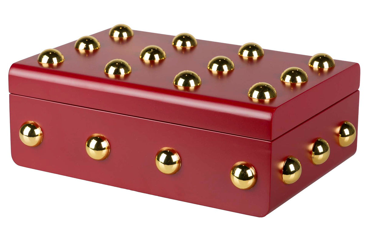 MDF Box Zinc Tachuela Garnet 32x22x12 cm