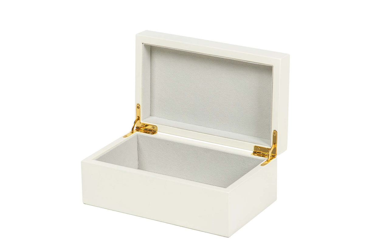 CAJA MDF ZINC LACADA BLANCA 20x12x16 CM