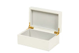 CAJA MDF ZINC LACADA BLANCA 20x12x16 CM