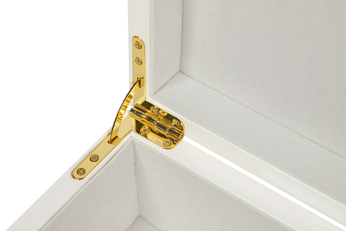 CAJA MDF ZINC LACADA BLANCO 28x18x18 CM