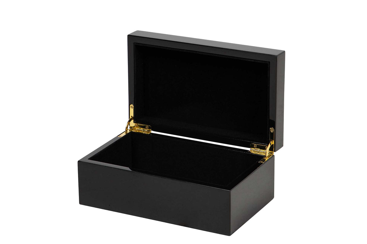 CAJA MDF ZINC LACADA NEGRA 20x12x16 CM