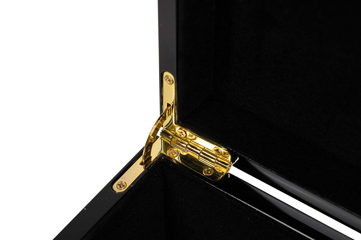 CAJA MDF ZINC LACADA NEGRA 20x12x16 CM