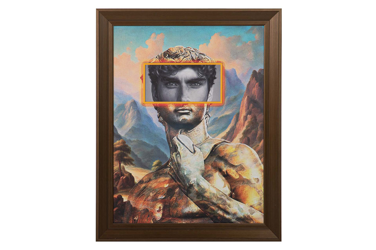 Boîte éblouissante avec cadre 80x8x100 cm
