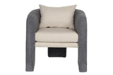 SILLON BOUCLE GRIS TURKU 69x71x70 CM