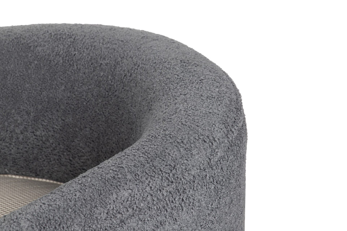 Boucle Grey Turku 69x71x70 cm fauteuil