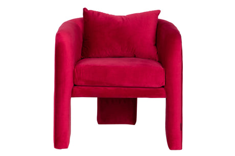 Samt Red Sillon Turku 69x71x70 cm