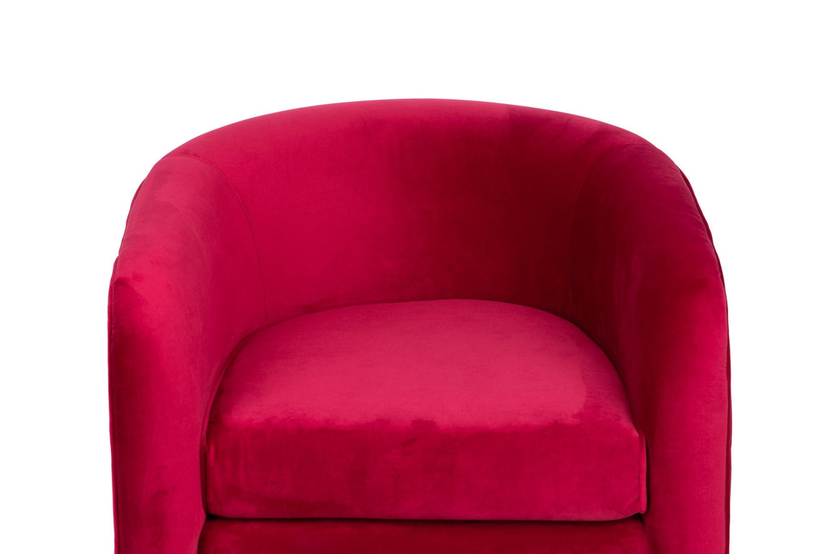 Samt Red Sillon Turku 69x71x70 cm