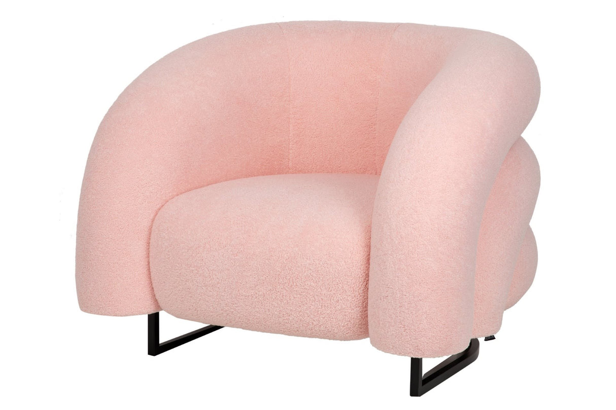 SILLON BOUCLE ROSA HANKO 89x85x74 CM