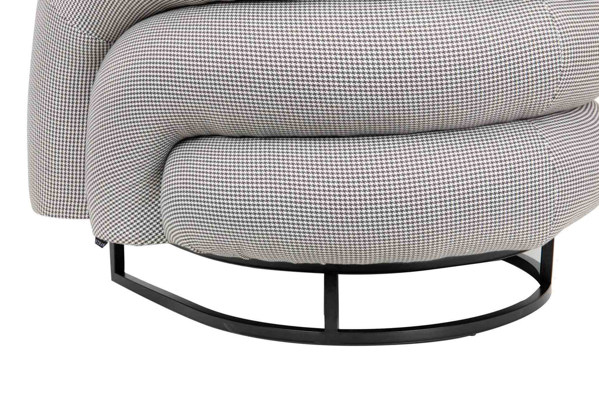 SILLON TELA GRIS HANKO 89x85x74 CM