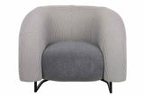 SILLON TELA GRIS HANKO 89x85x74 CM