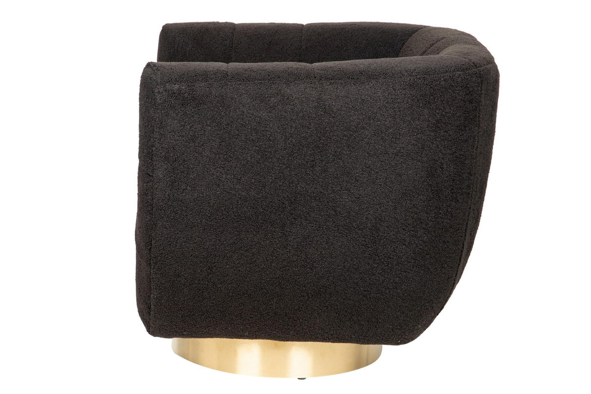 Fauteuil en acier inoxydable / boucle inari 85x75x75 cm