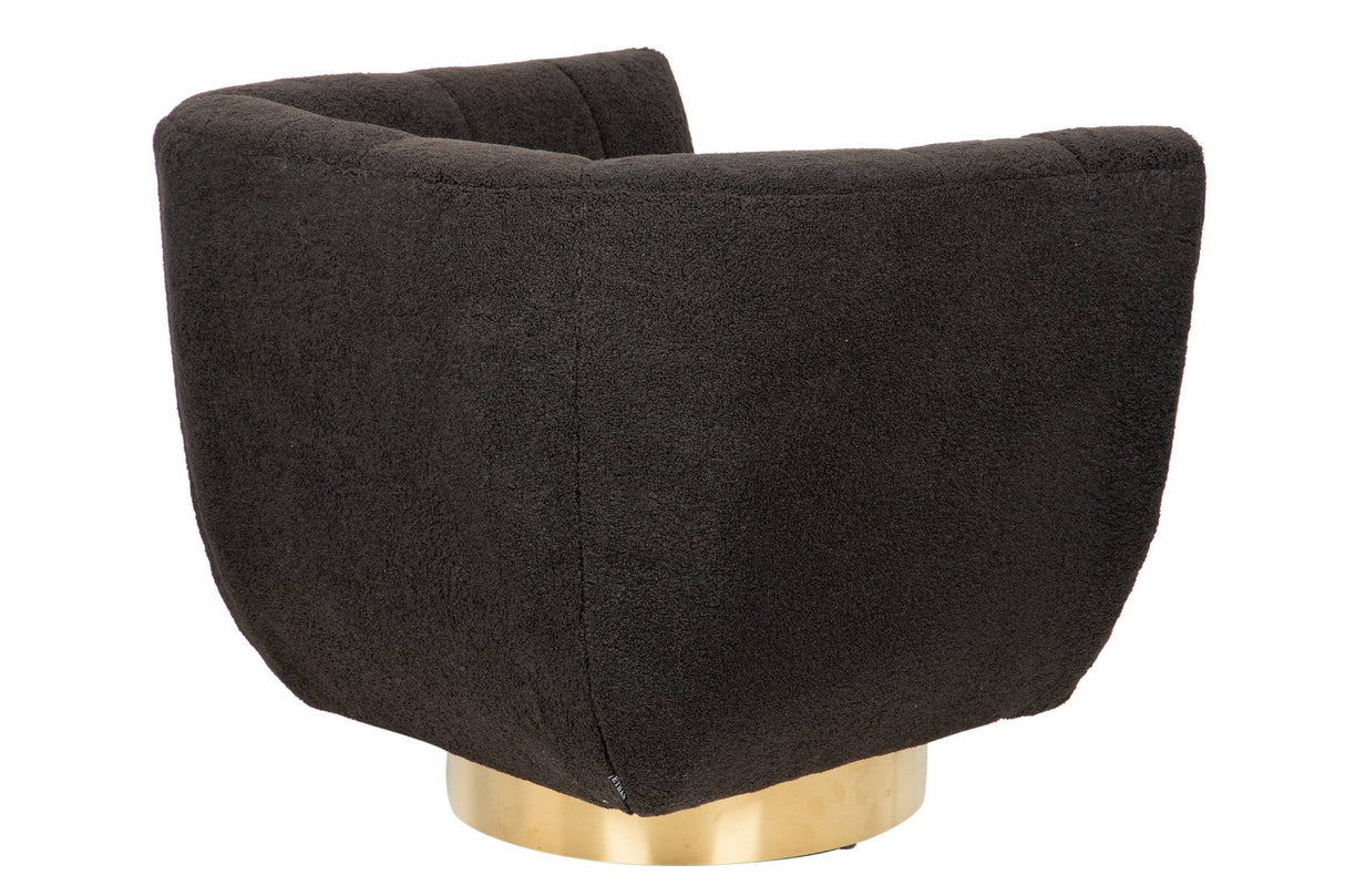 Fauteuil en acier inoxydable / boucle inari 85x75x75 cm