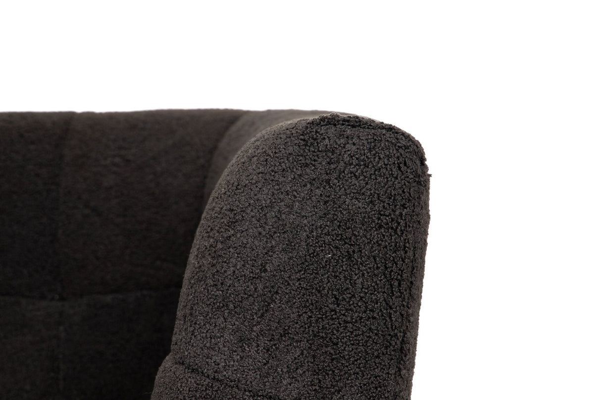 Fauteuil en acier inoxydable / boucle inari 85x75x75 cm