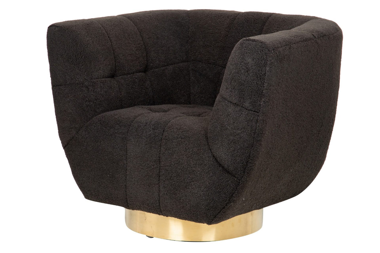 Fauteuil en acier inoxydable / boucle inari 85x75x75 cm