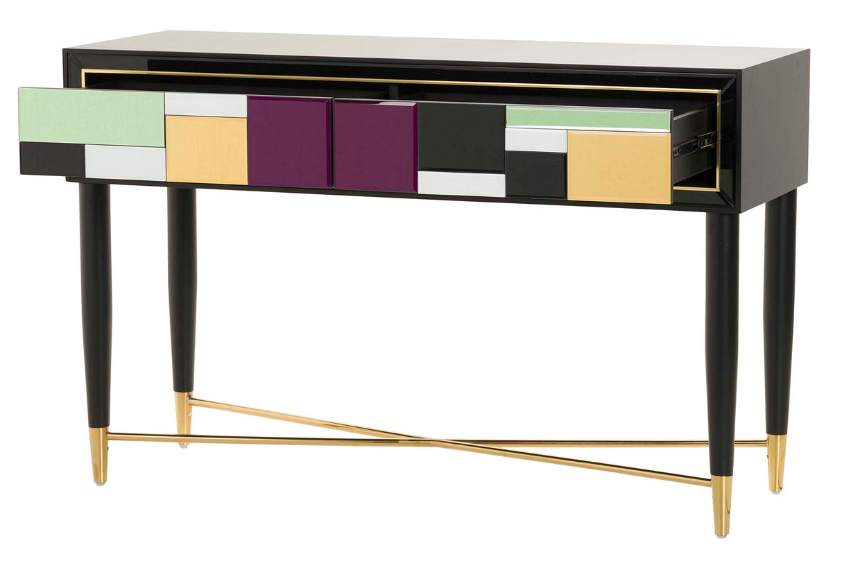 Ponder la console de miroir en bois 120x42x76 cm