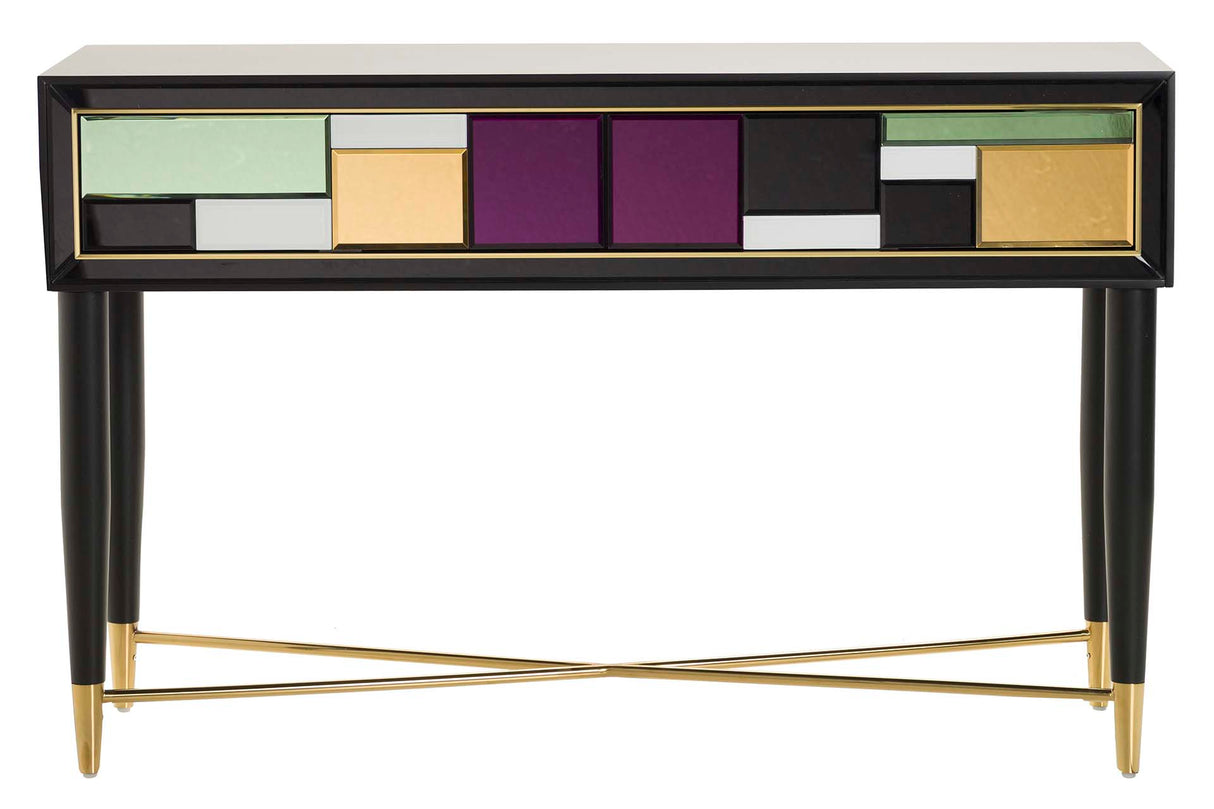 Ponder la console de miroir en bois 120x42x76 cm