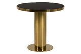 MESA COMEDOR ACERO INOXIDABLE DORADO 80x80x75 CM