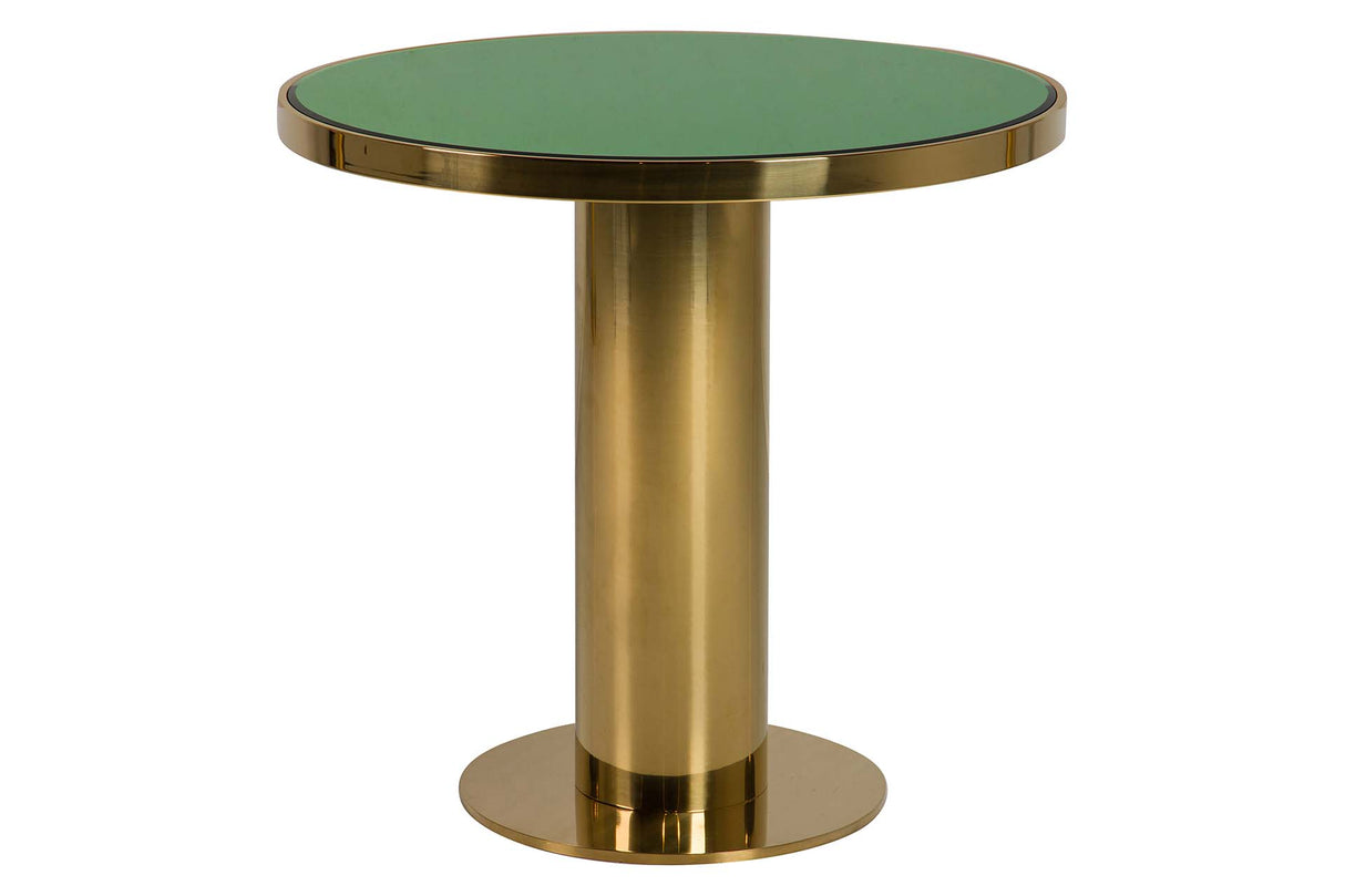 MESA COMEDOR ACERO INOXIDABLE DORADO 80x80x75 CM