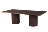 MESA COMEDOR MDF ACERO INOXIDABLE NOBLESSE 240x120x76CM