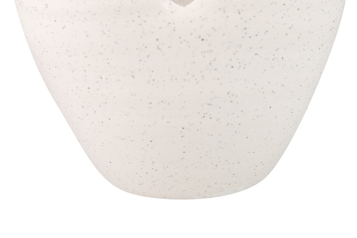 FLORERO CERAMICA BEIGE IZMIR 25x25x24 CM