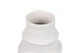 Vase en céramique blanc itaca 35x14x39 cm