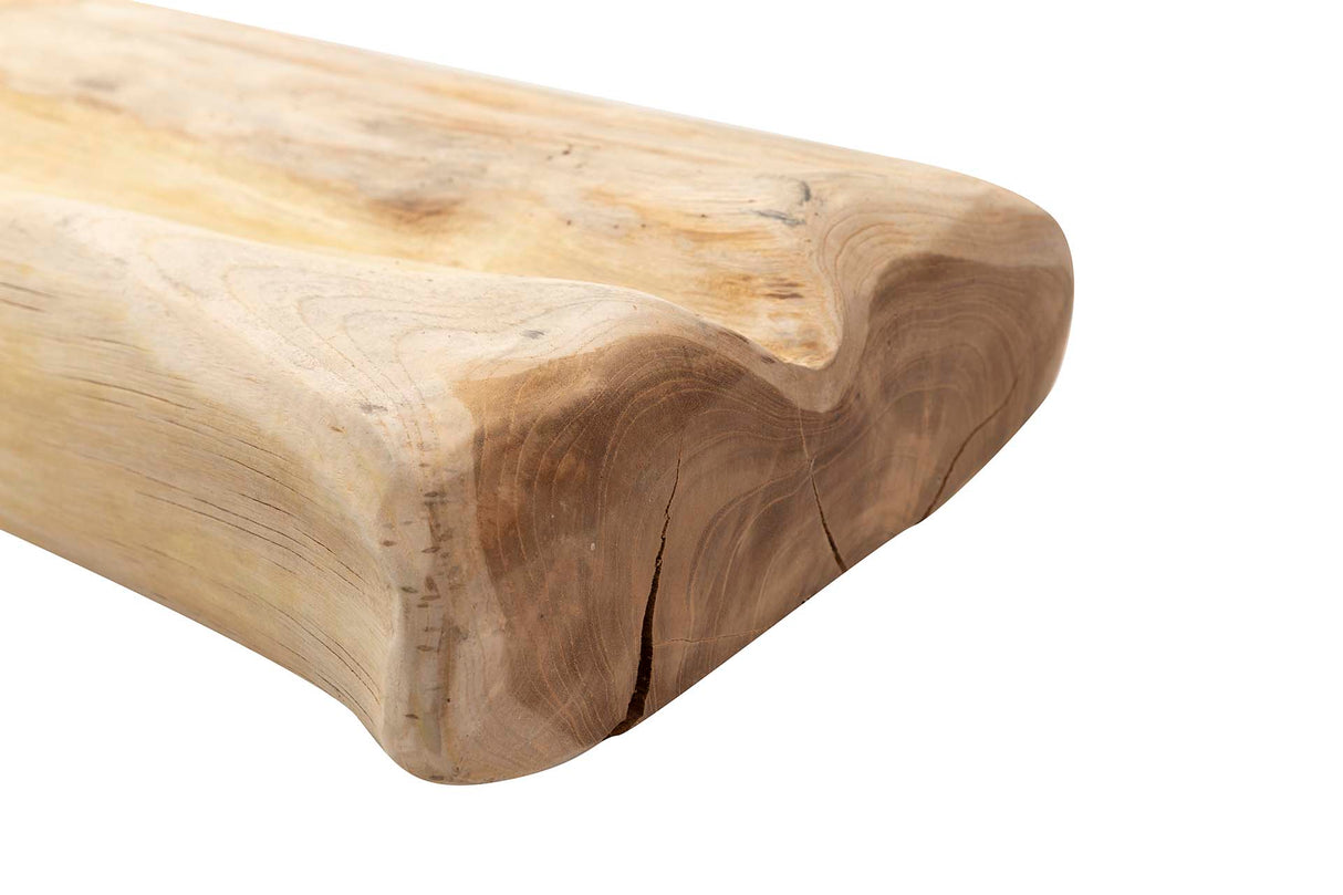 Plateau en bois naturel 100x20x10 cm