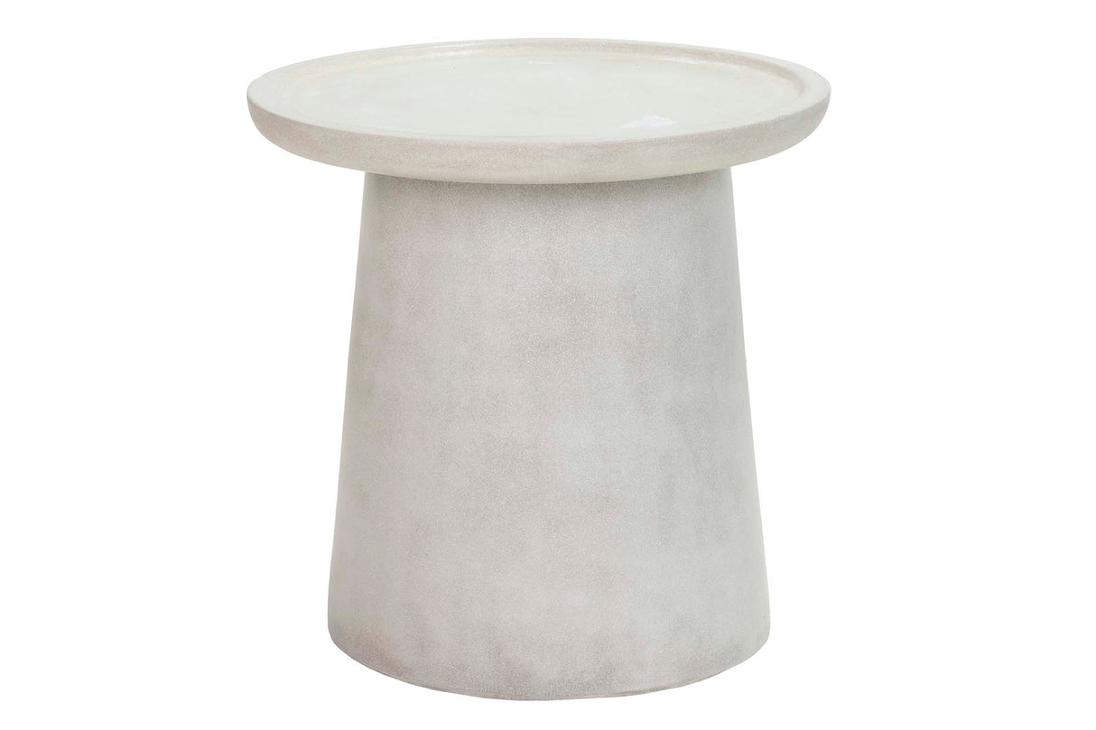 Table de ciment gris 60x60x55 cm