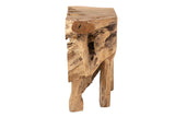 Console radice di teak naturale 155x42x80 cm