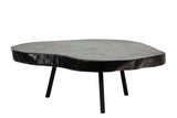 MESA CENTRO MADERA NOGAL NEGRO 90x77x40 CM