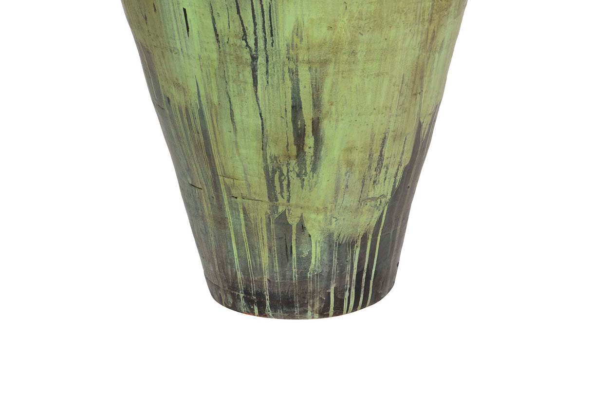 Grüne Terrakotta Amphora 60x60x98 cm