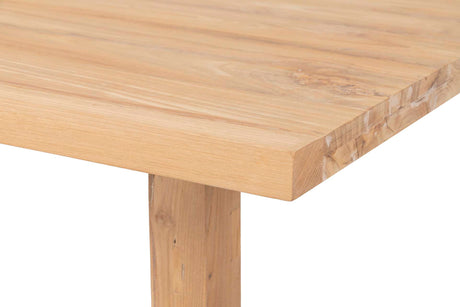 MESA COMEDOR MADERA NATURAL 200x120x75 CM