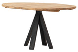 MESA COMEDOR MADERA NATURAL 130x130x75 CM