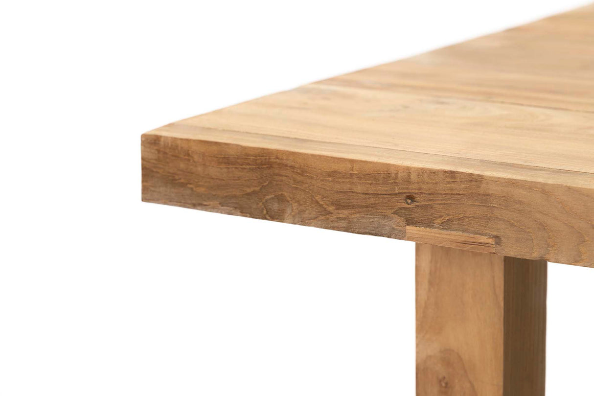 MESA COMEDOR MADERA NATURAL 220x80x75 CM