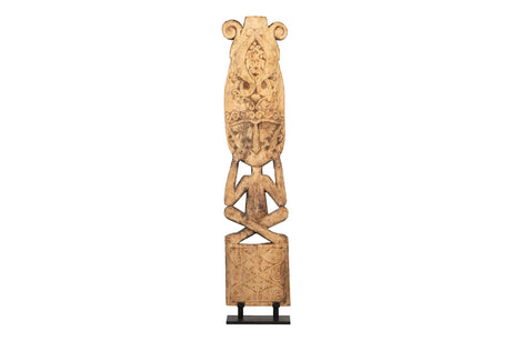 FIGURA MADERA NATURAL 45x22x213 CM