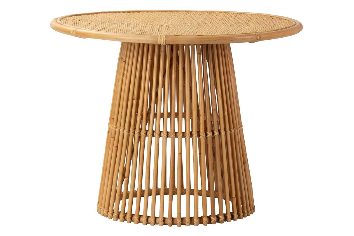 MESA COMEDOR BAMBU NATURAL 100x100x77 CM