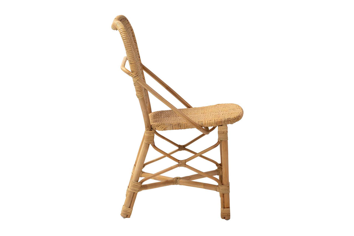 Chaise de ratan naturel 50x54x83 cm