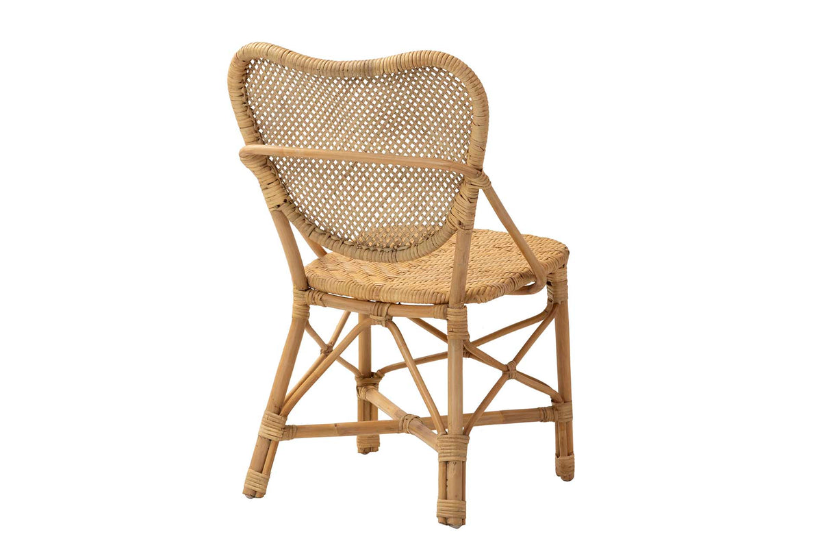 Chaise de ratan naturel 50x54x83 cm