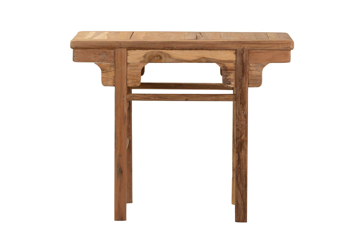 Console in legno in teak naturale 100x50x82 cm