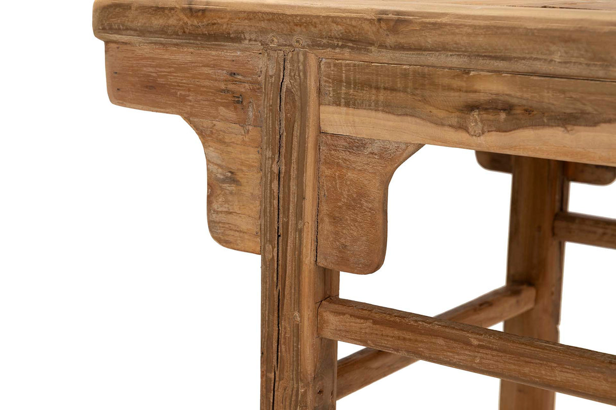 Console in legno in teak naturale 100x50x82 cm