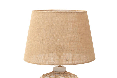 Lampe de bureau en céramique ratán 40x40x70 cm