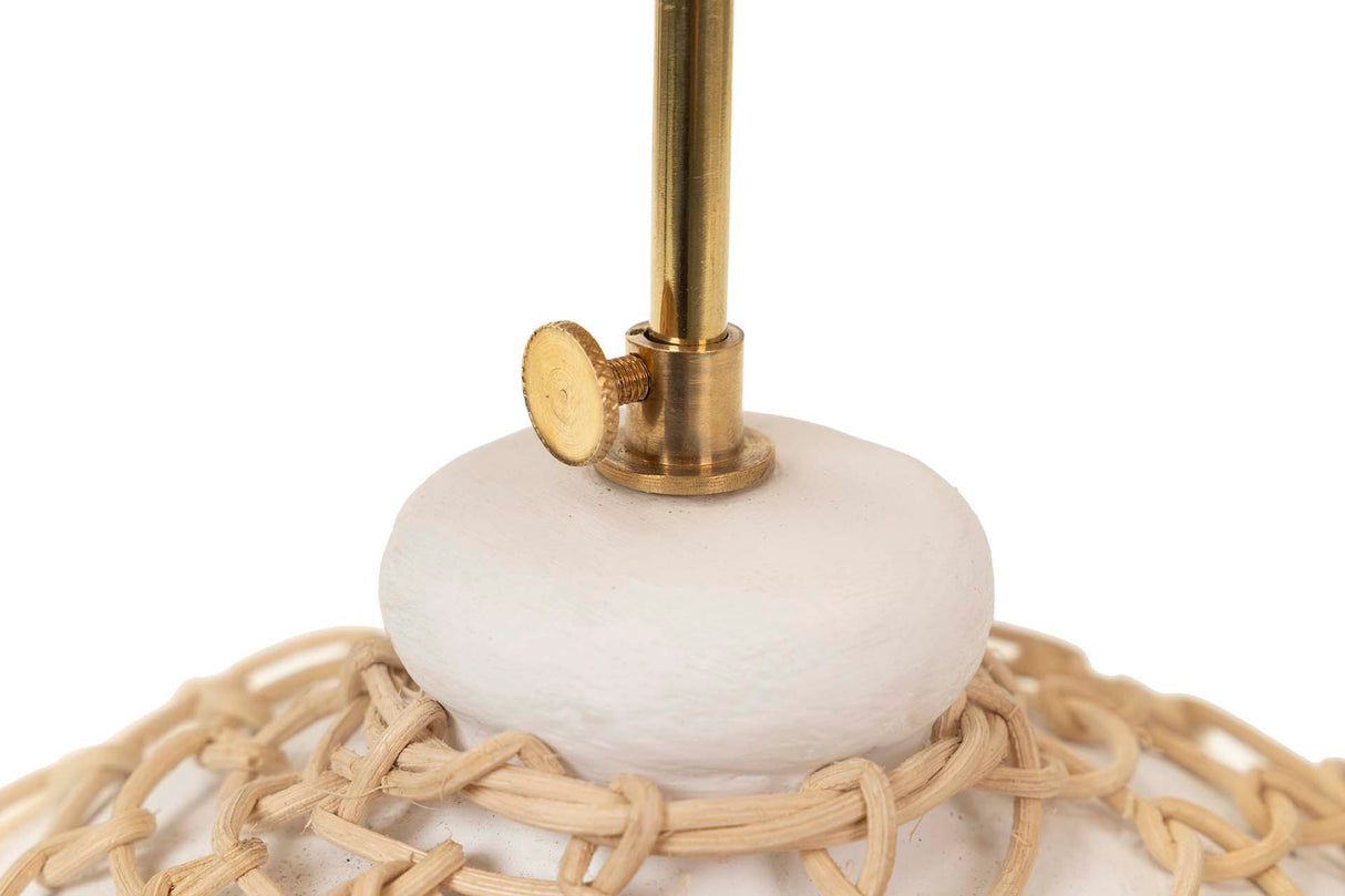 Lampe de bureau en céramique ratán 40x40x70 cm